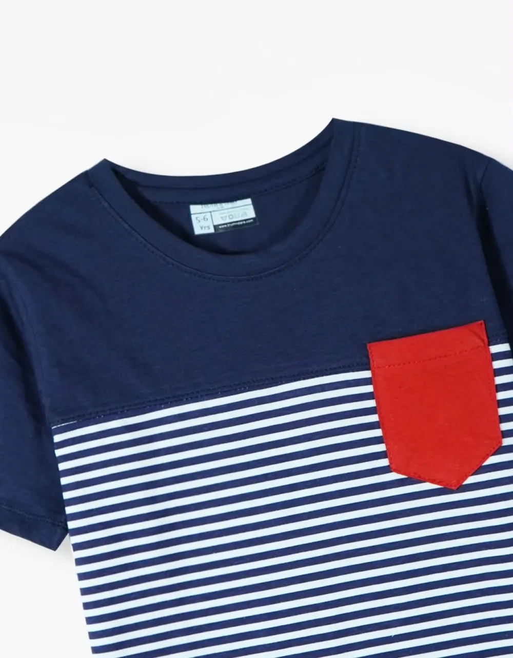 Unisex Stripted T-Shirt with Pocket