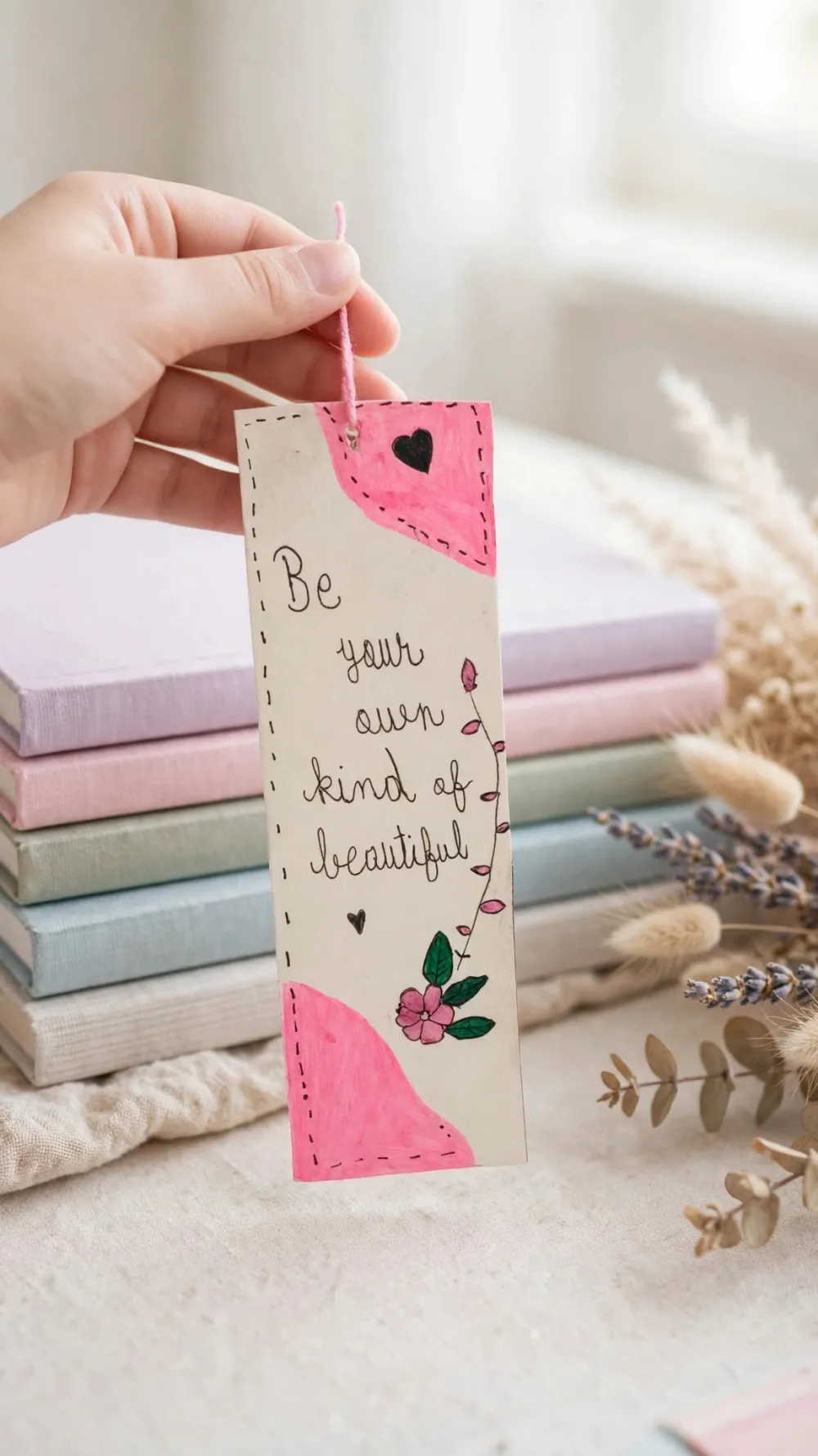 Book mark for pink colour lovers