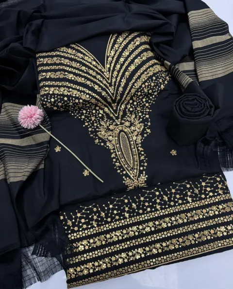 3 piece khadi khaddar