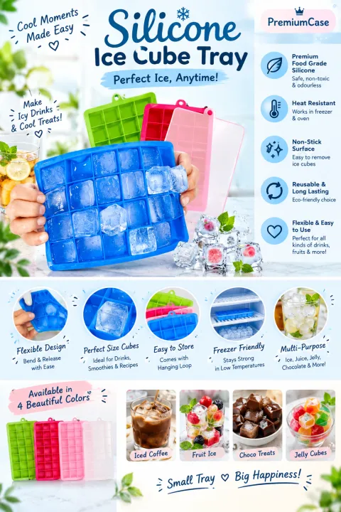Silicone Ice Cube Tray