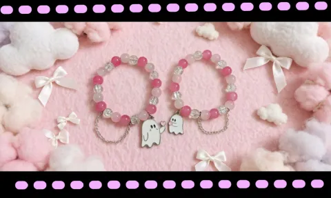 Cute Ghost Friendship Bracelet for Friends